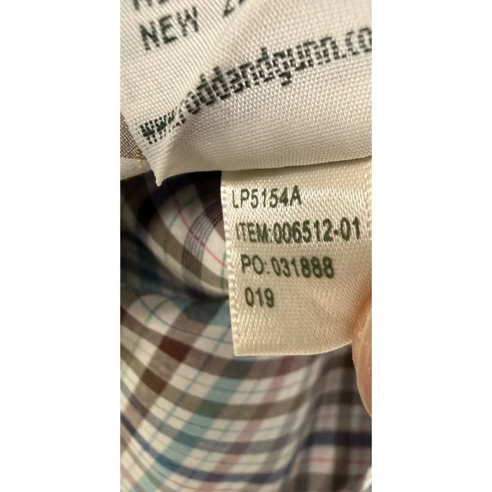 Rodd & Gunn‎ Shirt Men's 2XL Sports Fit Gingham Check Long Sleeve Casual Preppy